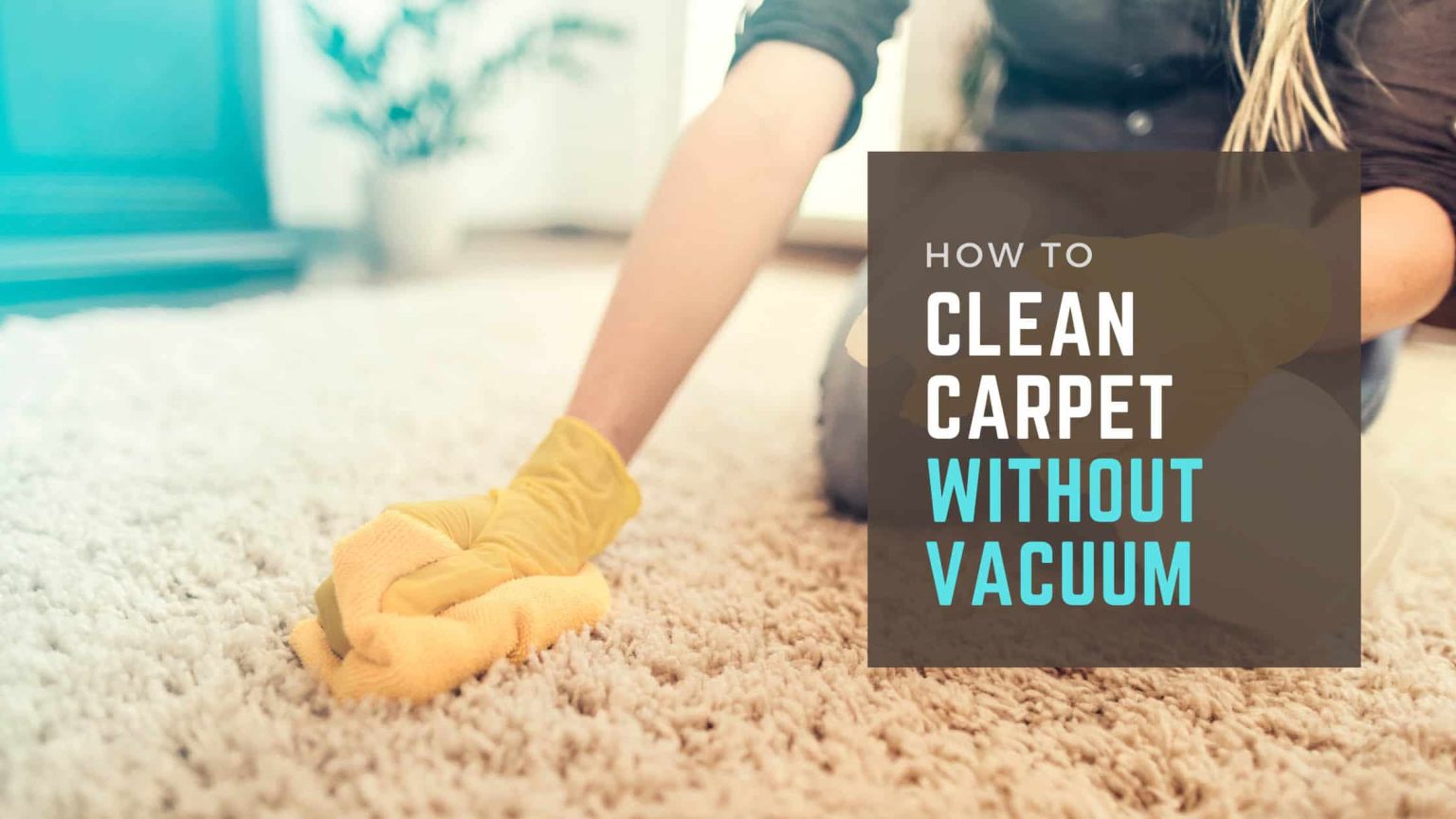 How to clean carpet without carpet cleaner