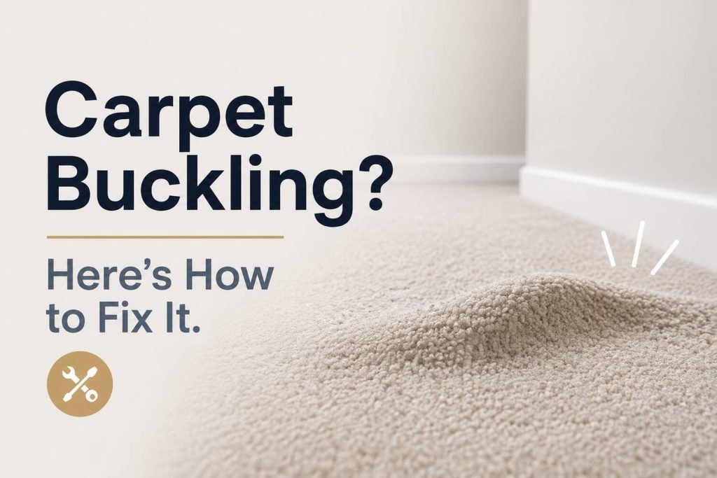 How to fix carpet buckling