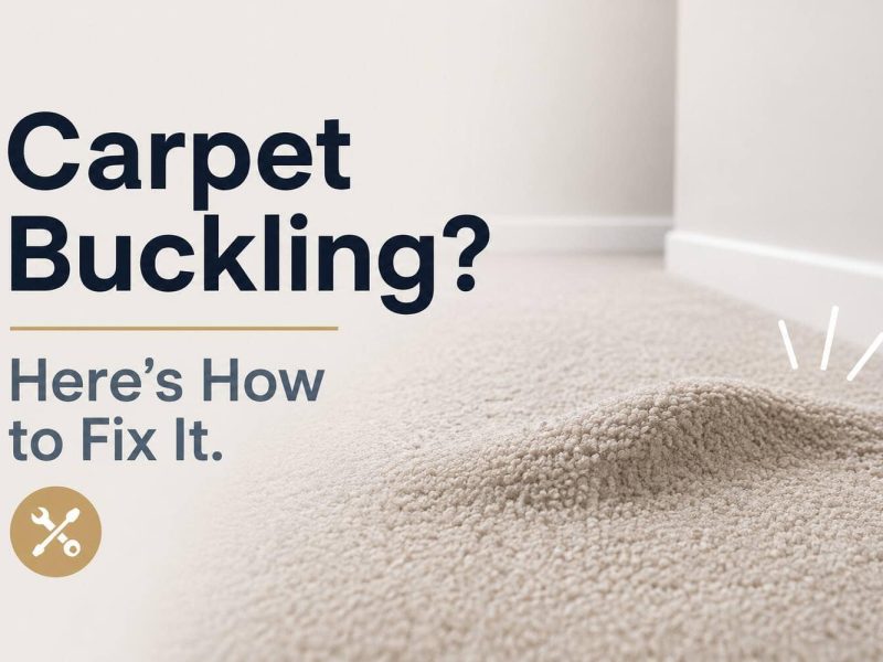 How to fix carpet buckling