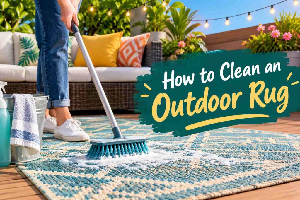 how to clean outdoor rug