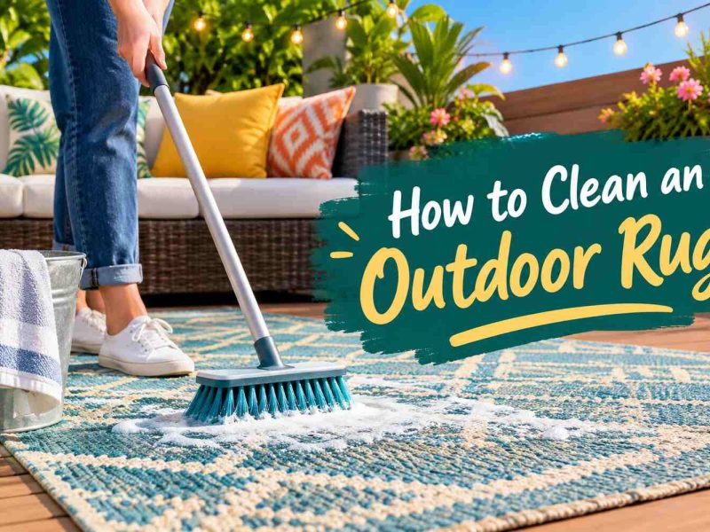how to clean outdoor rug