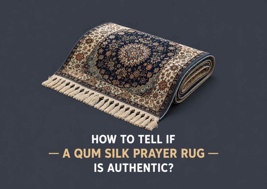 qum silk prayer rug