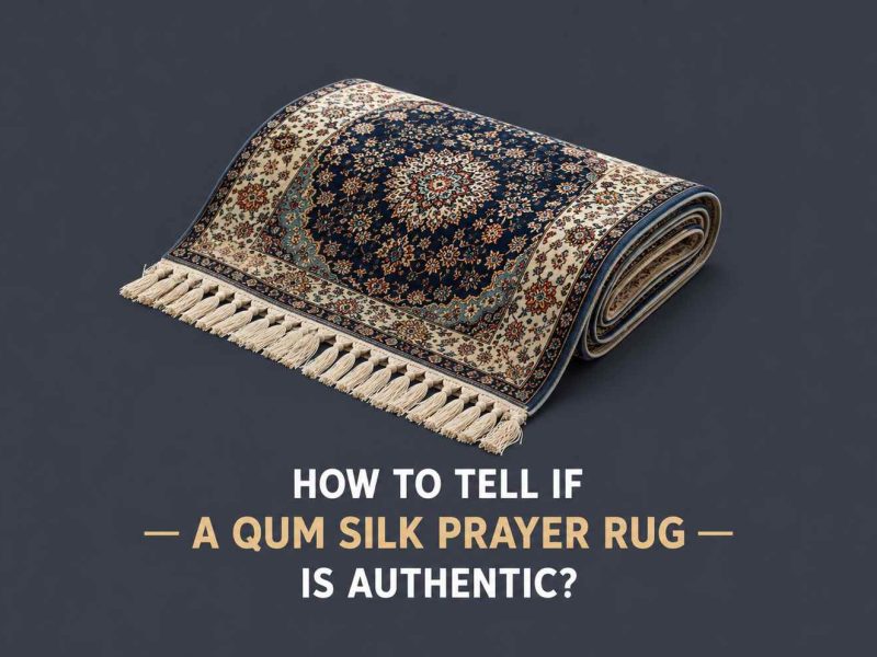 qum silk prayer rug