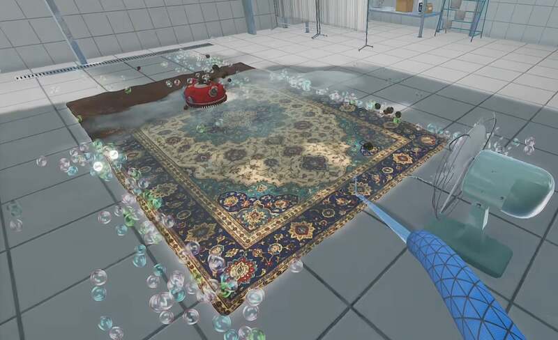 wash carpet in game